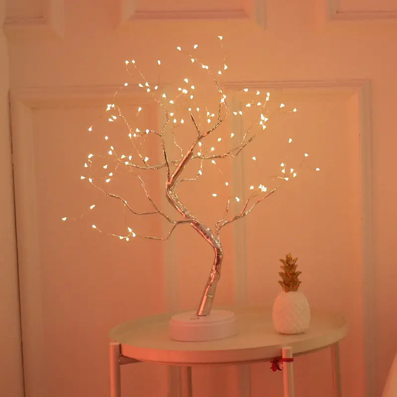 Christmas Decoration Night Light LED Pearl Tree Light Starry Touch Light tableandwalllamps