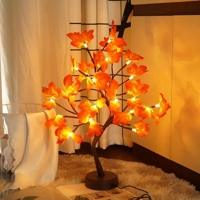 LED Table Lamp Maple Tree USB Fairy Night Lights For Christmas Wedding Parties Home Decoration tableandwalllamps