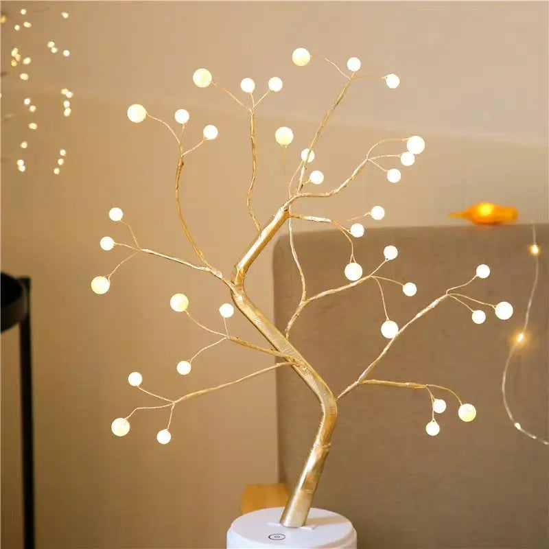 Led Copper Wire Light Bedroom Light tableandwalllamps