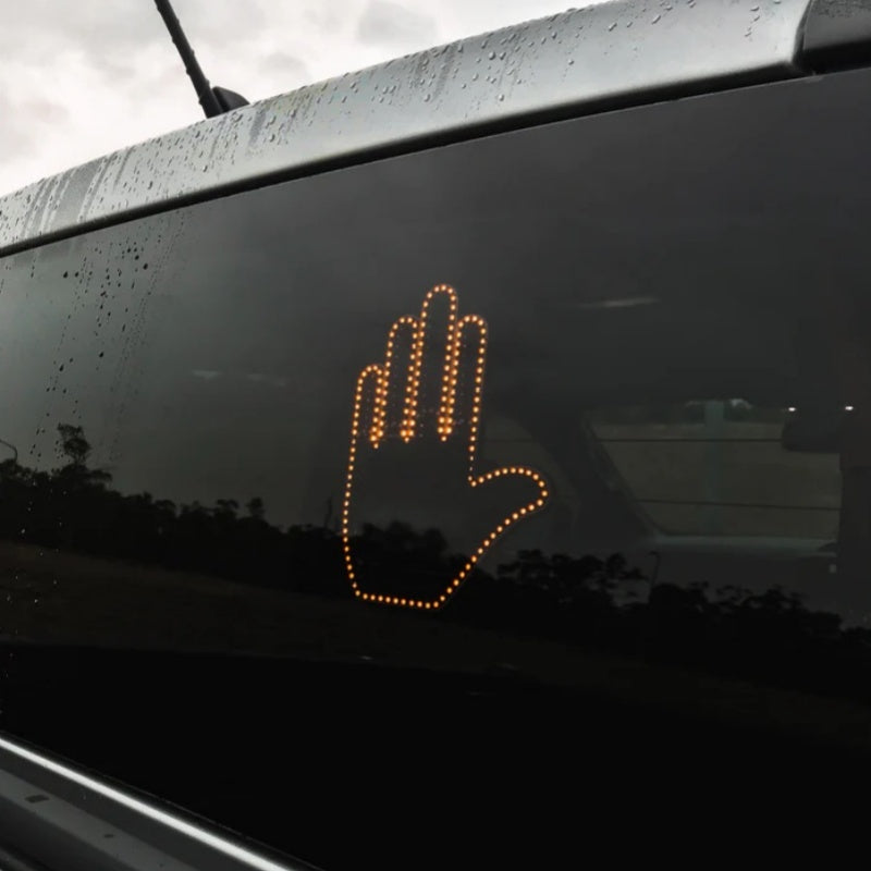 Funny New LED Illuminated Gesture Light Car Finger Light With Remote Road Rage Signs Middle Finger Gesture Light Hand Lamp tableandwalllamps