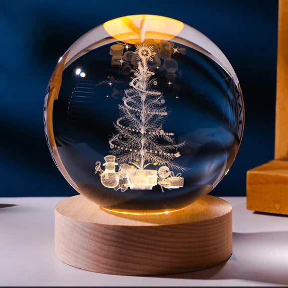 Luminous Starry Sky And Planets Moon Moon Crystal Ball Small Night Lamp Projection Ambience Light Creative Gift New Strange Gift tableandwalllamps