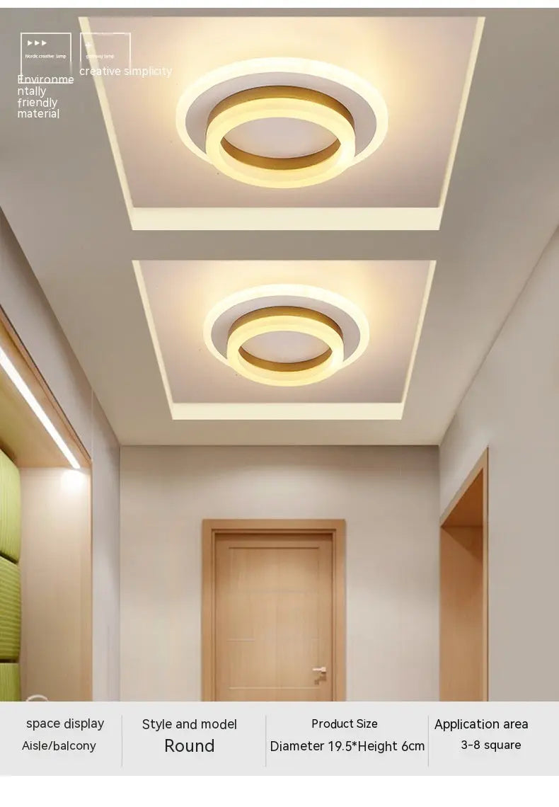 Simple LED Corridor Aisle Hallway Living Room Entrance Balcony Ceiling Light tableandwalllamps