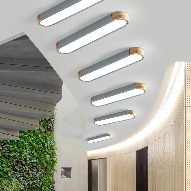 Nordic Balcony Aisle Led Strip Ceiling Light tableandwalllamps