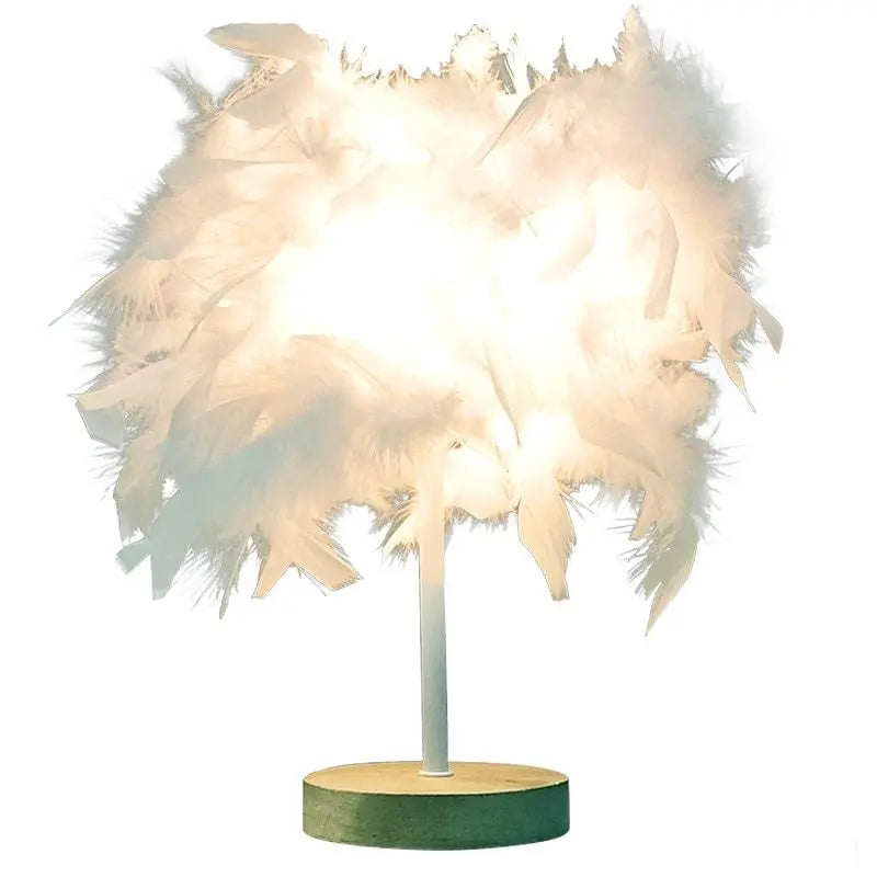 Feather lamp tableandwalllamps