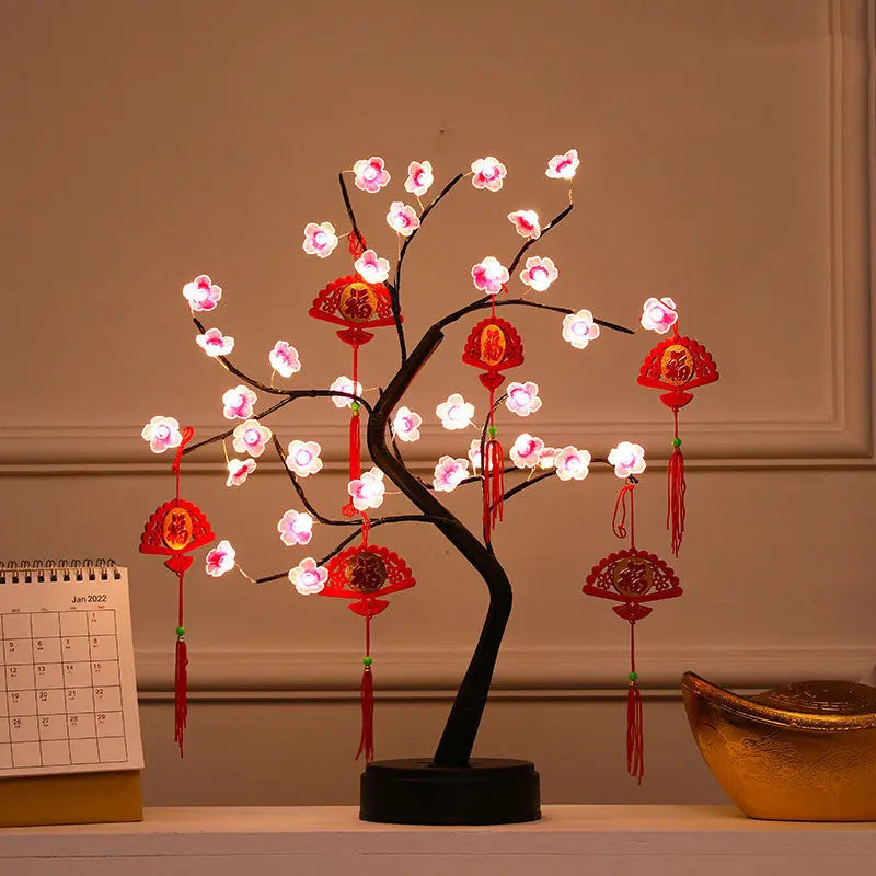 Desktop Light Tree Christmas New Year New Year Decoration tableandwalllamps