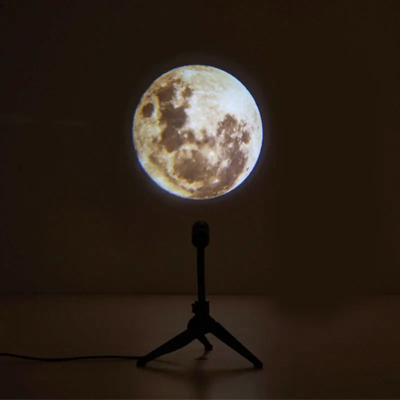 2 In 1 Star Projector Earth And Moon Projection Lamp 360 Rotating Bracket USB Led Night Light For Bedroom Decoration tableandwalllamps