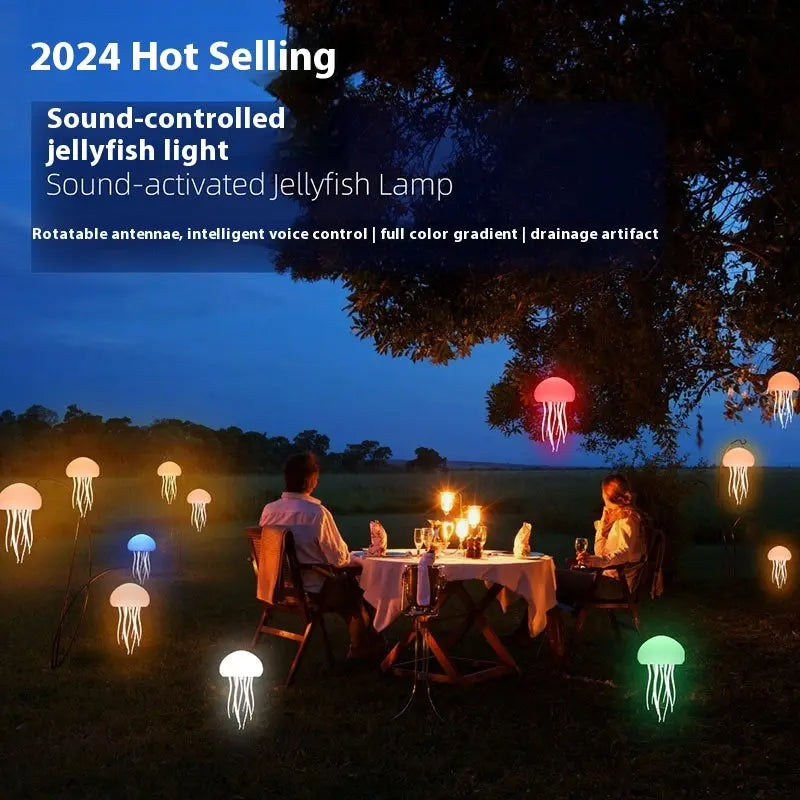 Jellyfish Mood Lamp LED Jellyfish Night Light Portable Jellyfish Lamp Jellyfish Decorations Smart Table Lamp For Bedside Desk tableandwalllamps