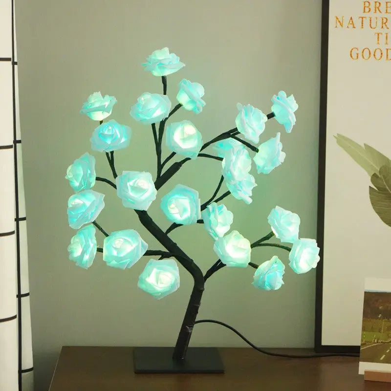 Fiber Optic Flower Room Decoration Gift Night Light tableandwalllamps