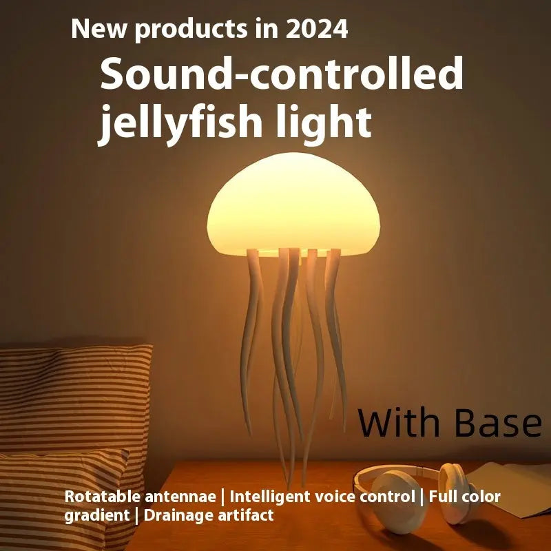 Jellyfish Mood Lamp LED Jellyfish Night Light Portable Jellyfish Lamp Jellyfish Decorations Smart Table Lamp For Bedside Desk tableandwalllamps