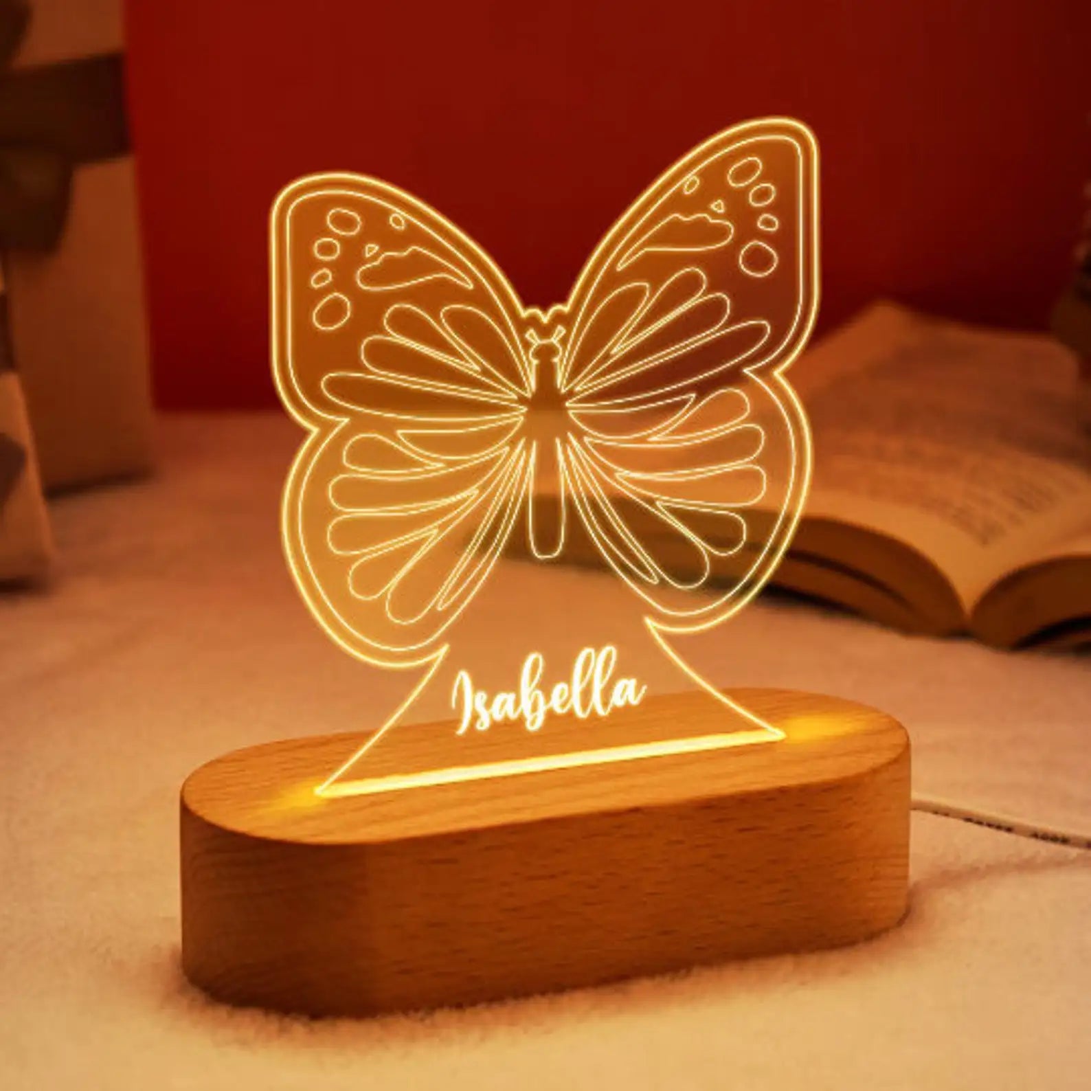 Custom Baby Kids USB Night Light Personalized Children Name Lamp Nursery Newborn Bedroom Home Decoration Birthday Souvenir Gift tableandwalllamps