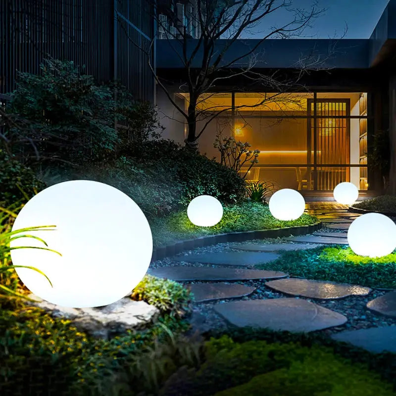 Solar LED Garden Ball Lights Outdoor Christmas Decoration Street Lawn Lamp Rechargeable RGB Swimming Pool Floating Light tableandwalllamps