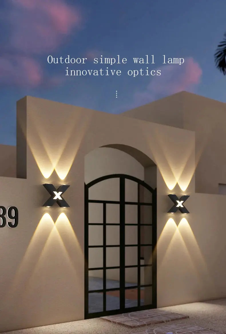 IP65 outdoor waterproof wall light 220V 4W/6W/7W LED light villa park courtyard porch light sconce decorative lighting tableandwalllamps