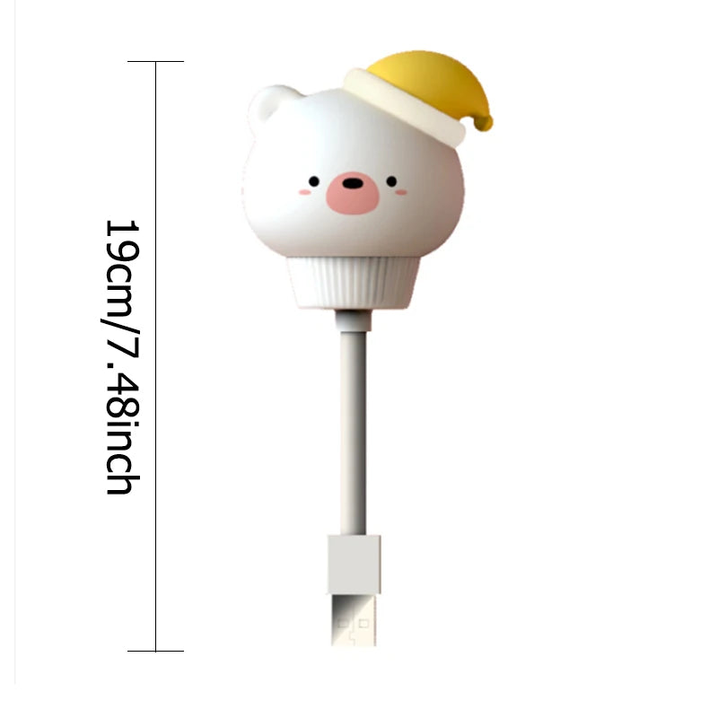 USB Cartoon Cute Night Light With Remote Control Babies Bedroom Decorative Feeding Light Bedside Tabe Lamp Xmas Gifts For Kids tableandwalllamps