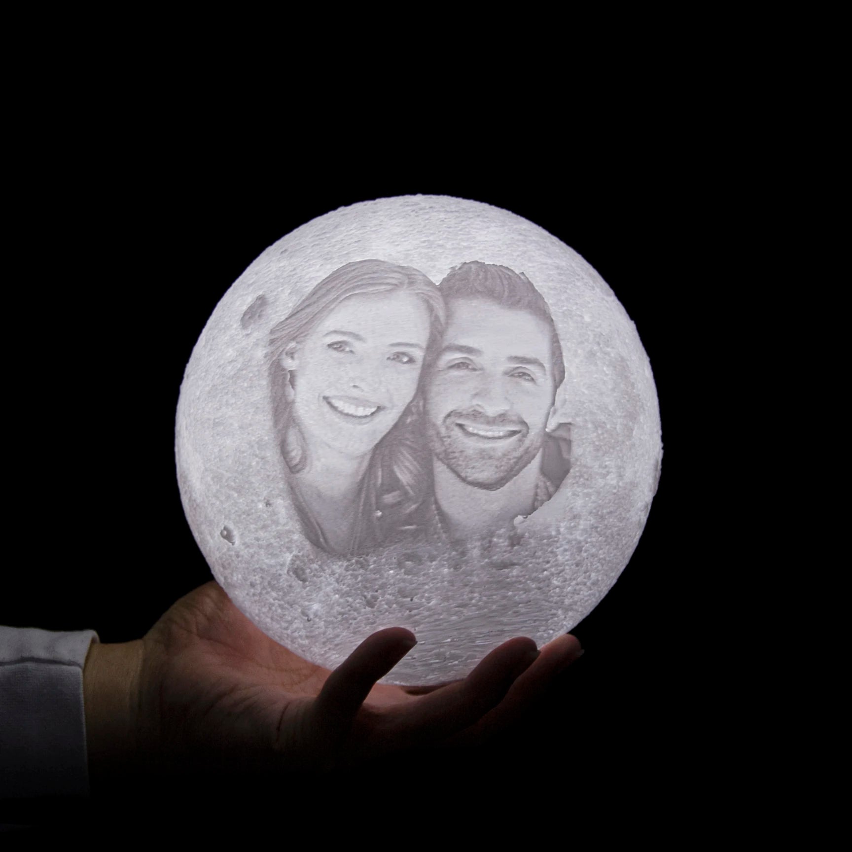 Personalized 3D Printing Moon Lamp Customized Photo Text Night Light USB Rechargeable Birthday Mother Day Lunar Christmas Gift tableandwalllamps