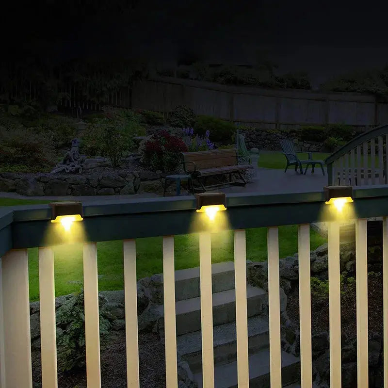 1/4/10/20pcs LED Solar Stair Light Waterproof Outdoor Garden Passage Courtyard Terrace Guardrail Step Light Landscape Light tableandwalllamps