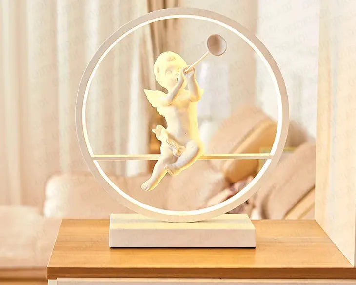 Angel doll table lamp bedside Romantic warm Couple desk lamp Modern LED lighting for home living room decor Bird table lamp tableandwalllamps