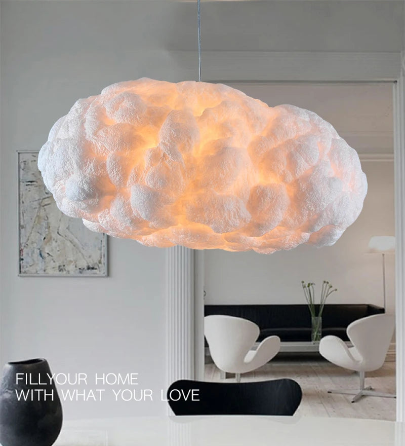 Nordic Clouds Pendant Lights Silk Lamp Dark Clouds Hanglamp Personality Decorate Hanging Light For Hotel Lobby Restaurant tableandwalllamps