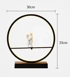 Angel doll table lamp bedside Romantic warm Couple desk lamp Modern LED lighting for home living room decor Bird table lamp tableandwalllamps