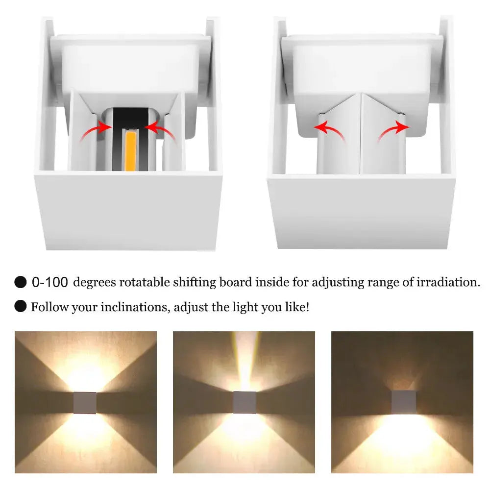 Indoor Wall Lamp Living Room Bedside Stair Light Aluminium Waterproof IP65 Balcony Sconce LED Wall Light Porch Lamp for Deco tableandwalllamps