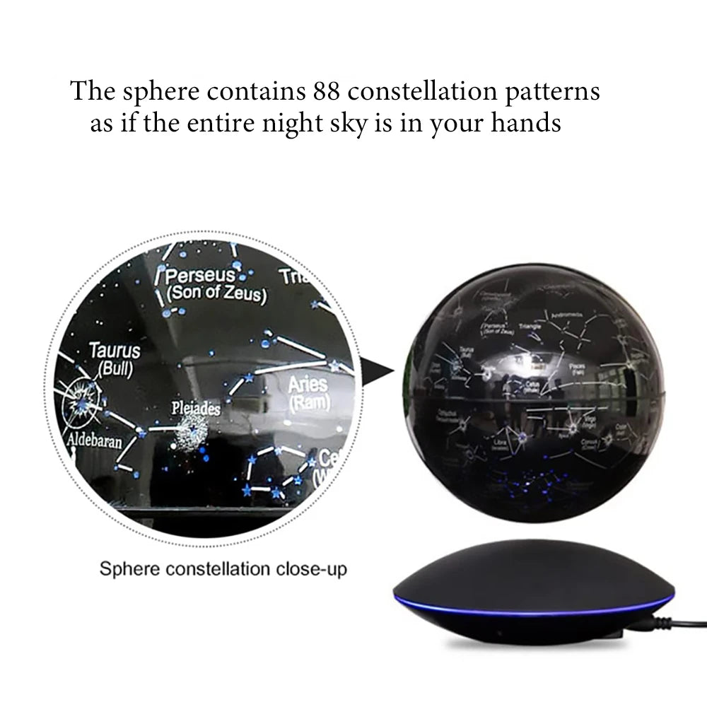 3D Magnetic Levitation led Night light bedroom decor table Lamp Child Gift Earth starry sky Ball Lights room decorative lamps tableandwalllamps