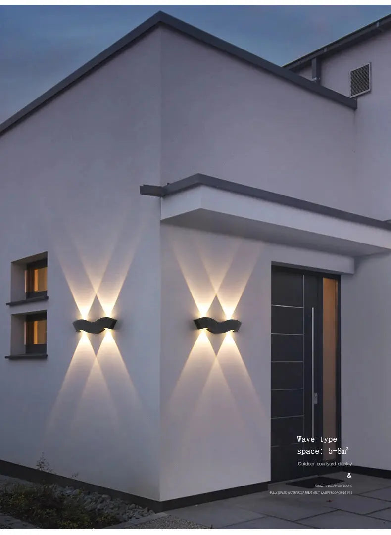 IP65 outdoor waterproof wall light 220V 4W/6W/7W LED light villa park courtyard porch light sconce decorative lighting tableandwalllamps