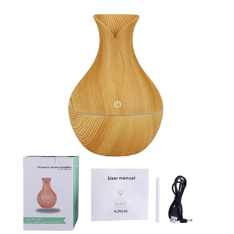 200ml USB Aroma Essential Oil Diffuser Ultrasonic Mini Humidifier Air Purifier 7 Color Change LED Night Light for Office Home tableandwalllamps