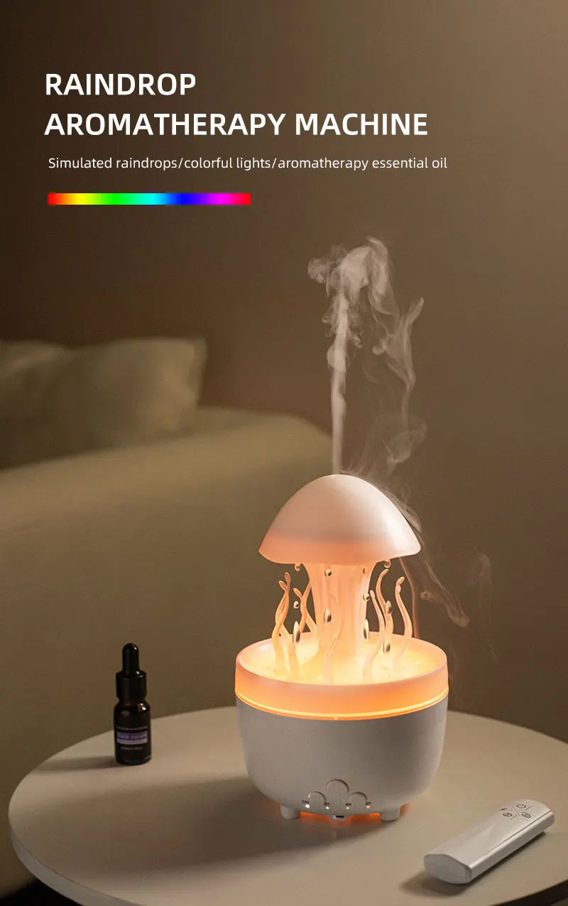 Remote Control Electric Air Humidifier Simulated Swinging Jellyfish Atmosphere Fragrance Diffuser Aroma Machine Humidifiers tableandwalllamps