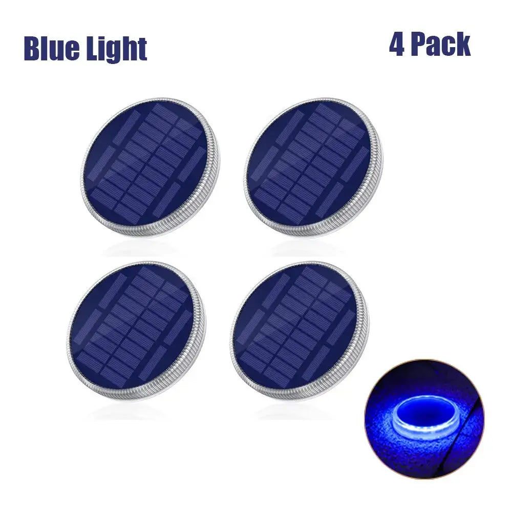 30/24 LEDs Solar Power Step Light Outdoor Garden Solar Underground Light Solar Deck Light for Stair Dock Patio Pathway Driveway tableandwalllamps