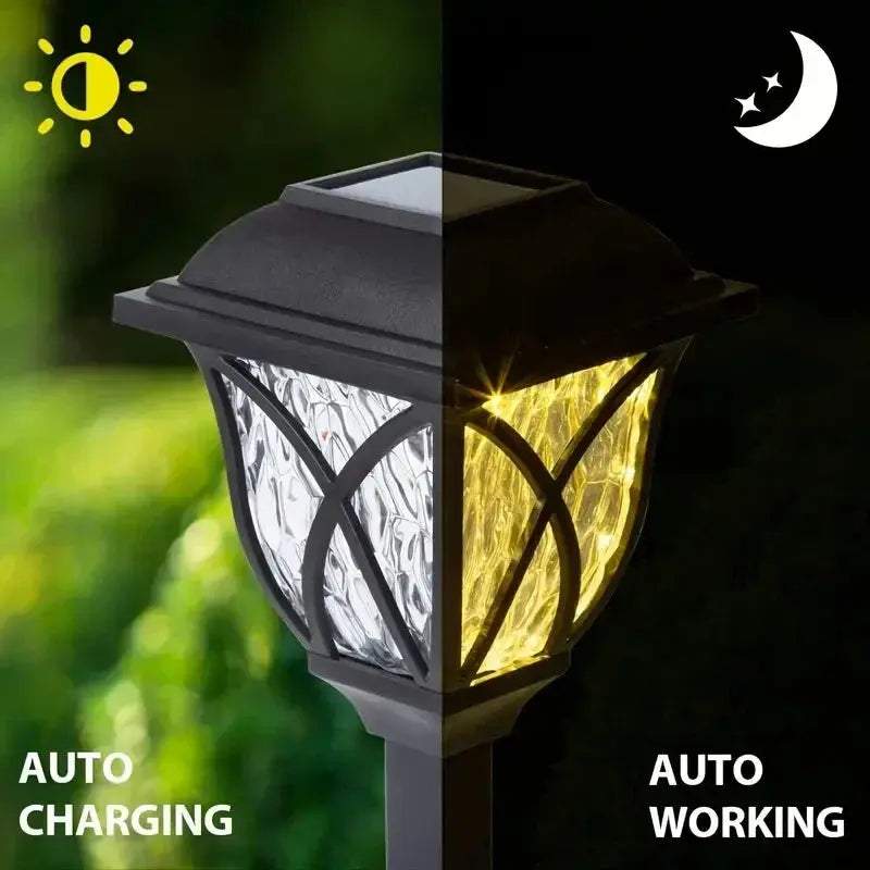 8 Pack Solar Yard Lights Bright Lawn Lights Outdoor Waterproof Led Solar Pathway Lights Landscape Path Lights tableandwalllamps