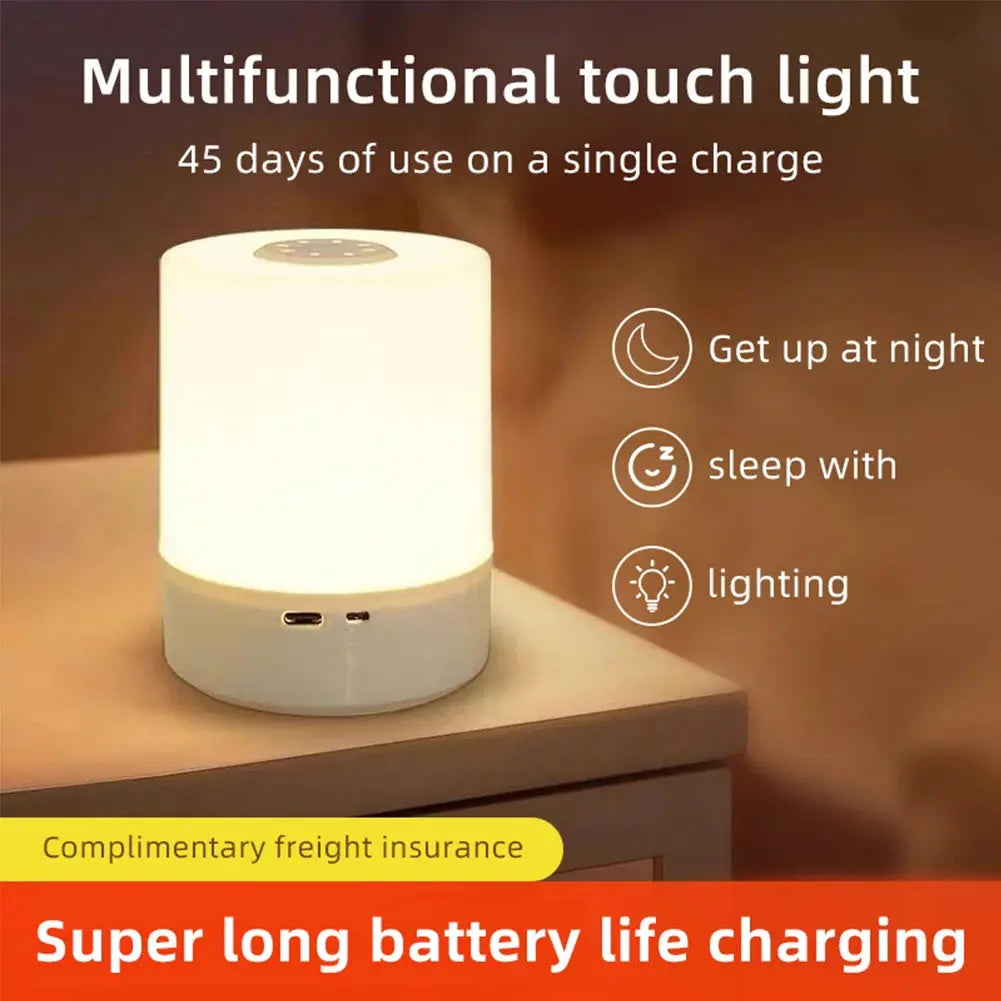 Touch Night Lamp USB LED Lamp With Switch Rechargeable Three Colors Lights For Kitchen Hallway Closet Bedroom Home Night Light tableandwalllamps