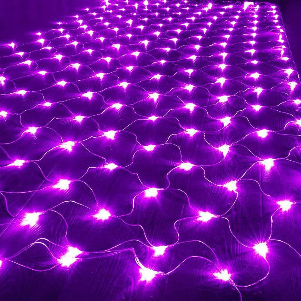 Net Mesh Led Lights 3M/6M/12M LED String Christmas Fairy Curtain Garland Outdoor Waterproof For Party Garden Wedding Decoration tableandwalllamps