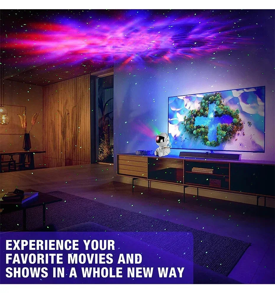 Star Projector Galaxy Night Light Astronaut Space Projector Starry Nebula Ceiling LED Lamp for Bedroom Home Decorative kids gift tableandwalllamps