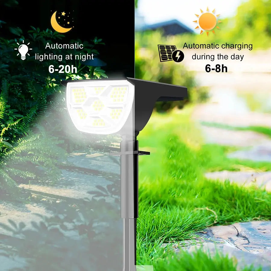 1/2/4PCS Solar Spot Light 68/72 LED Outdoor Garden Solar Landscape Spotlights Waterproof 3 Modes Wall Light Door Backyard Garage tableandwalllamps