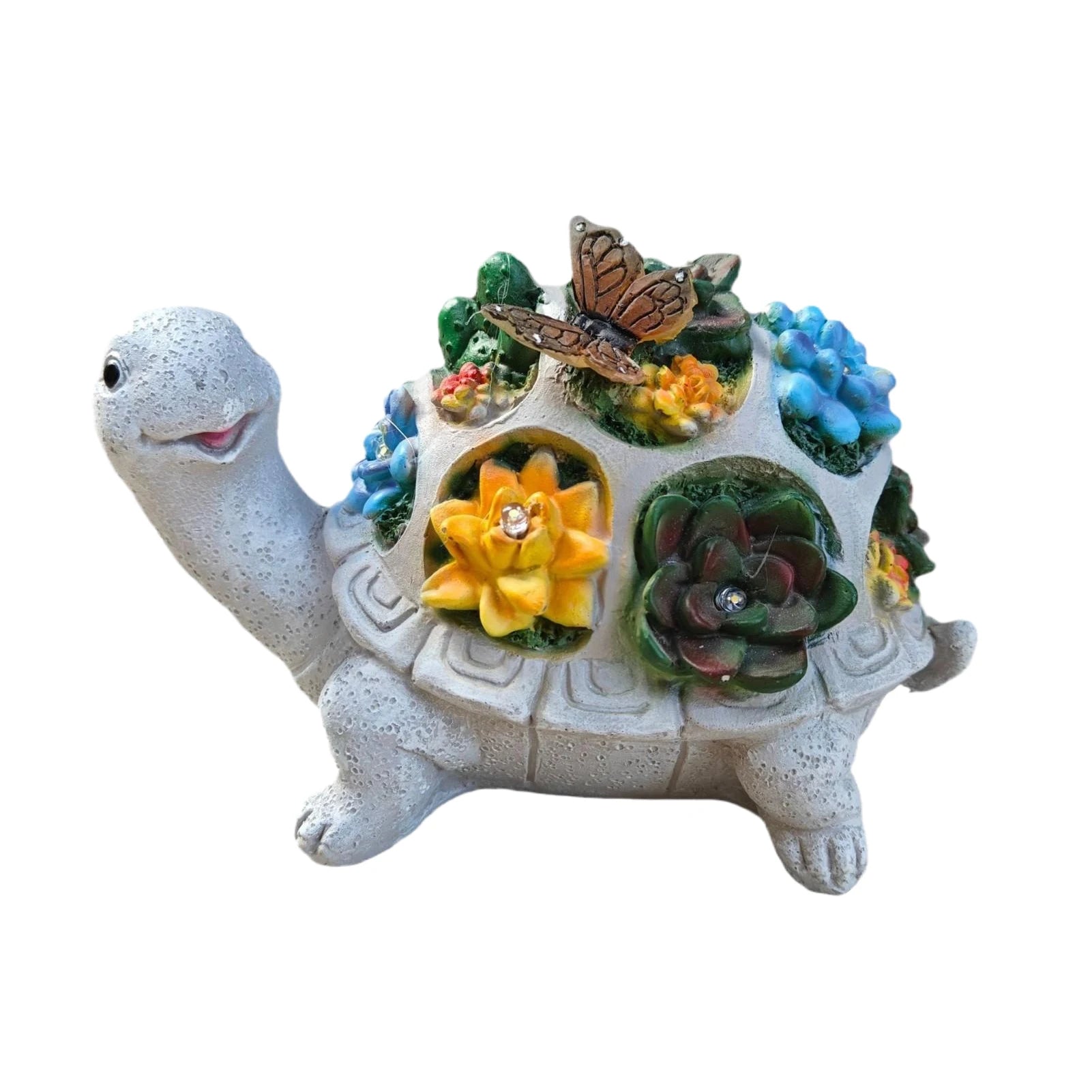 Handicrafts Turtle Garden Ornament With Solar Night Light Outdoor Decor Solar Night Light Ornaments tableandwalllamps