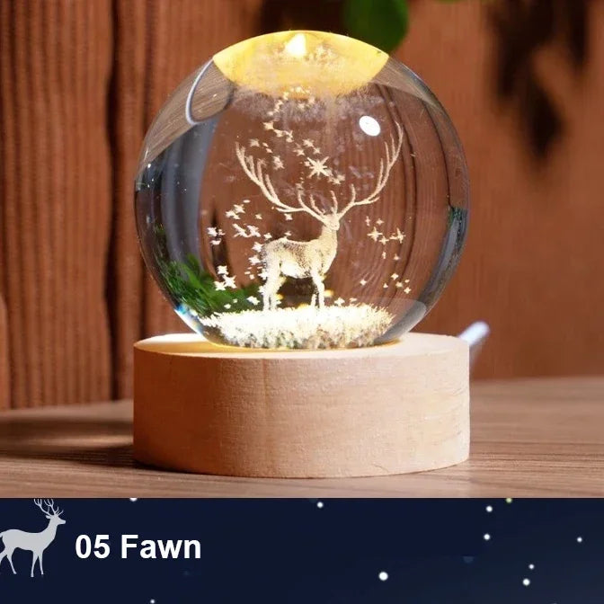 Christmas NEW LED Night Light Milky Way Galaxy Solar System Crystal Ball Children  Lamp Bedroom Ambient Light Creative Gift tableandwalllamps