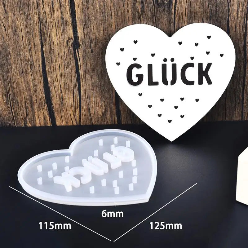 LED Night Light Silicone Mold Heart Mushroom Angel Luminous Splicing Gypsum Drip Glue Epoxy Resin Mold Ornaments Home Decor tableandwalllamps