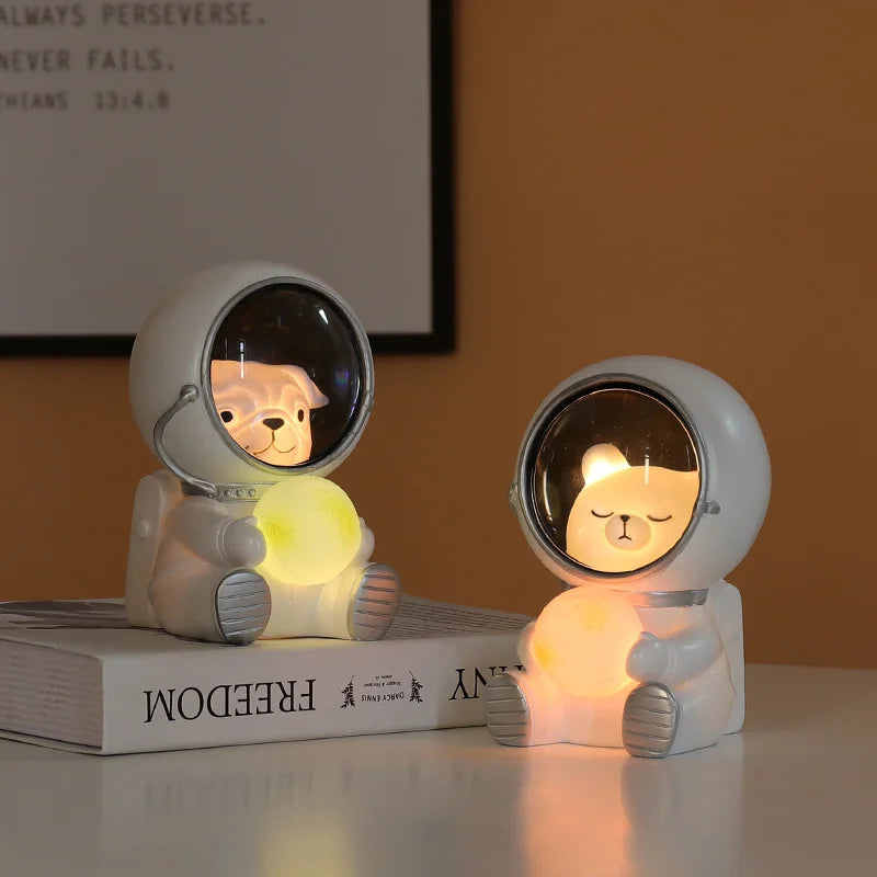 Night Lamp New Usb Charging Led Lamp Nursery Moon Animal Astronaut Cat Dog Table Decoration Baby Childrens Toy Birthday Gift tableandwalllamps