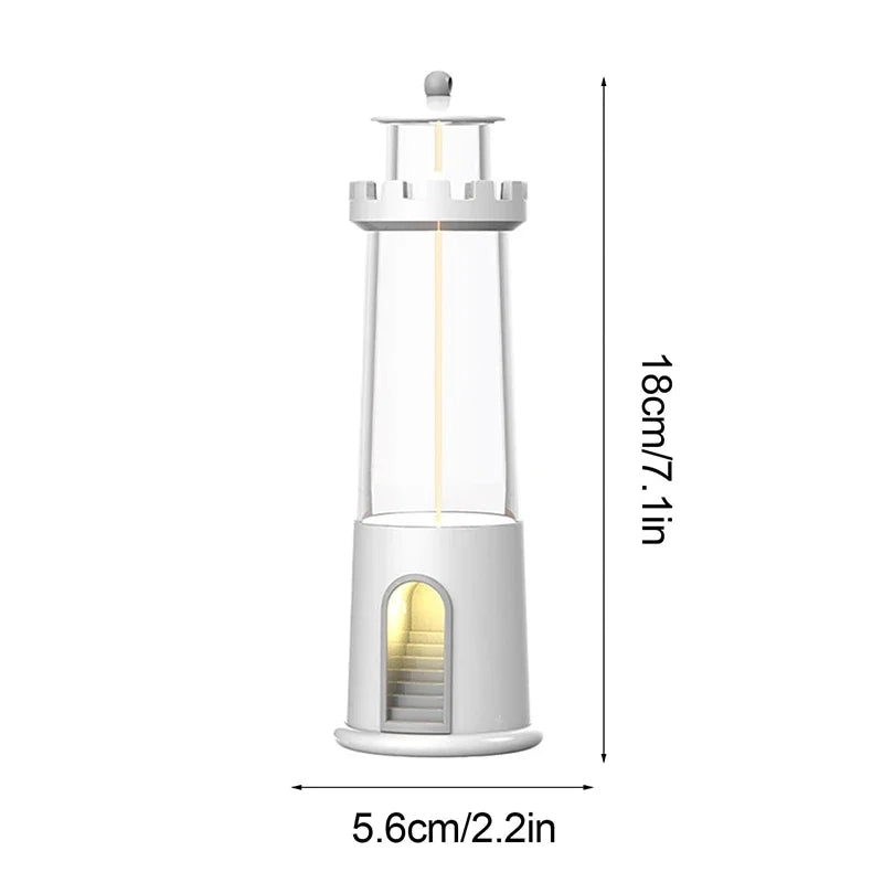 Lighthouse Night Lights Remote Control Moonlight Projection Lamp Magnetic Camping Lamps Bluetooth Music Dimmable Ambient Light tableandwalllamps