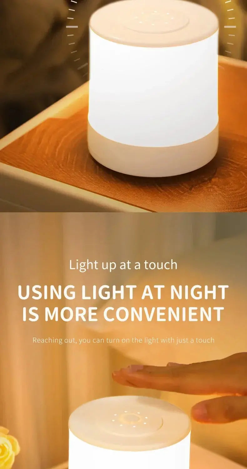 Xiaomi Bedside Led Night Lights Dimmable Charging Desktop Night Lamps Bedroom  Lighting Decoration Touch Reading Table Lamps tableandwalllamps