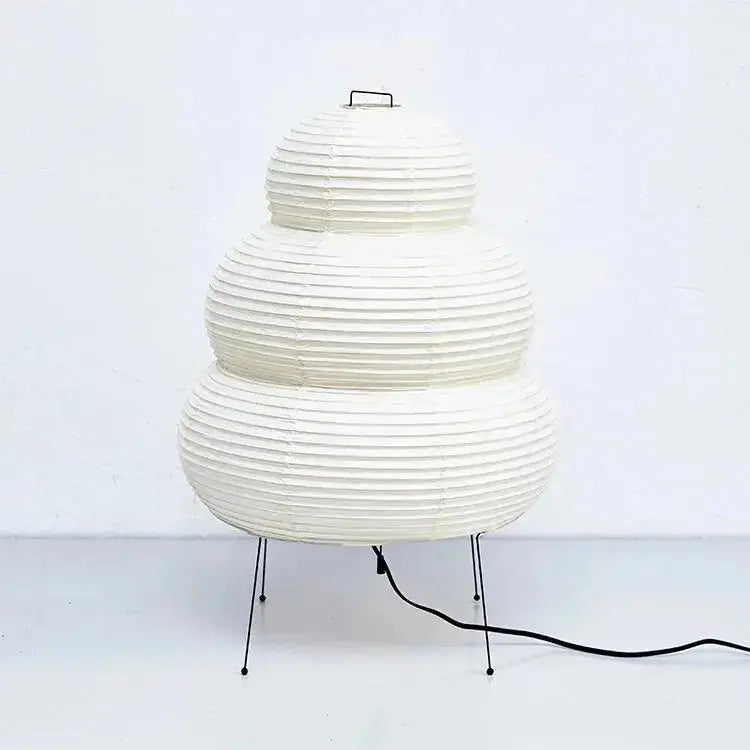 Japanese-style LED Rice Paper Table Lamp, Noguchi Three-tone Light Eye Protection Japanese Lamp, Living Room, Hotel Bedroom, Bed tableandwalllamps