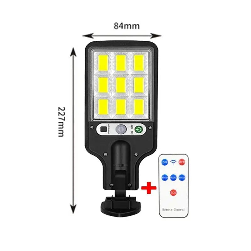 Solar Street Lights Outdoor 2500W Solar Lamp With 3 Light Mode Waterproof Motion Sensor Security Lamp for Garden Patio Path Yard tableandwalllamps