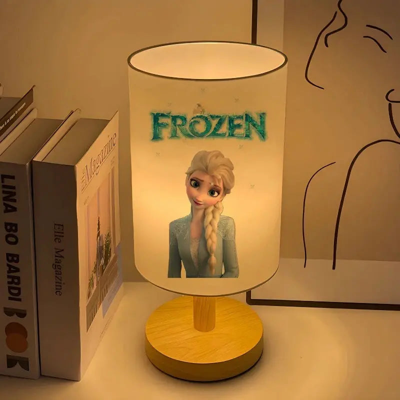 Frozen Elsa Anna Creative Home Bedroom Bedside Night Lamp Children's Eye Protection Table Lamp Desktop Decoration Ornament Gift tableandwalllamps