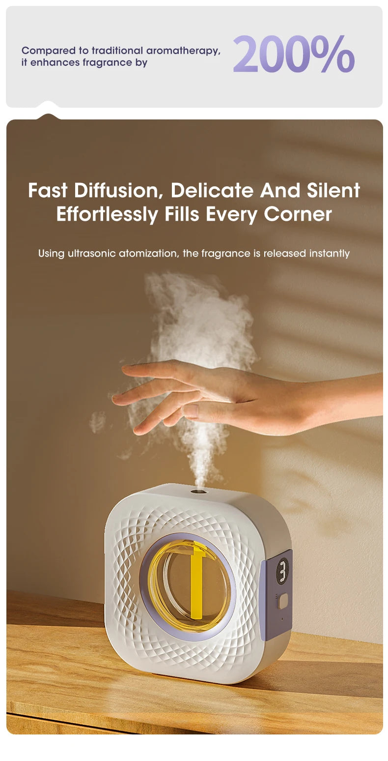 Automatic Fragrance Humidifier Machine Digital Display Hotel Spray Toilet Deodorization Household Perfume Machine Air Diffuser tableandwalllamps