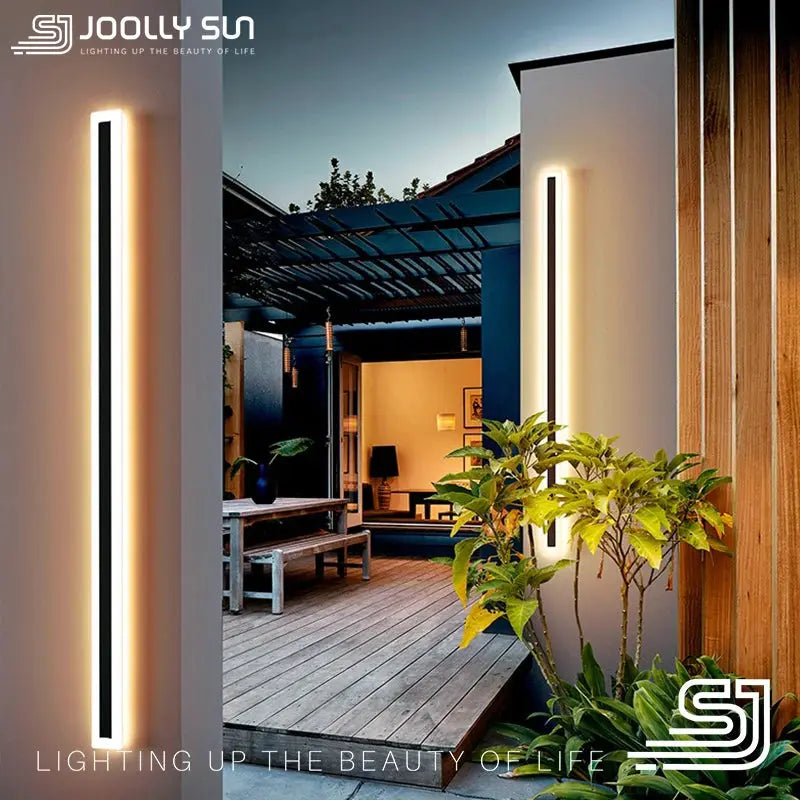 JoollySun Wall Light LED Lighting Waterproof Lamp For Outdoor Blacony Corridor Bedroom Living Room Modern Home Decor Fixtures tableandwalllamps