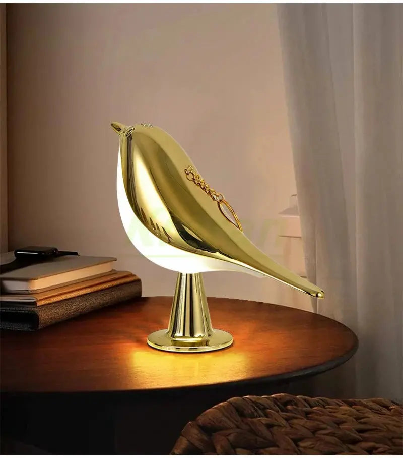 Modern Simple Magpie Led Desk Light Bedroom Study Bedside Lamp Living Room Decorate Touch Bird Floor Lamps Car Aromatherapy Lamp tableandwalllamps