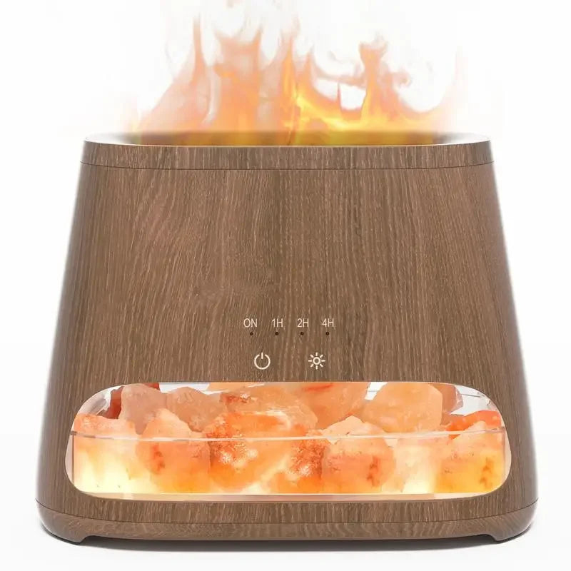 SALKING 2-in-1 Air Purifier&Humidifiers For Home and Office. Ultrasonic Essential Oil Diffuser&Himalayan Salt Lamp tableandwalllamps