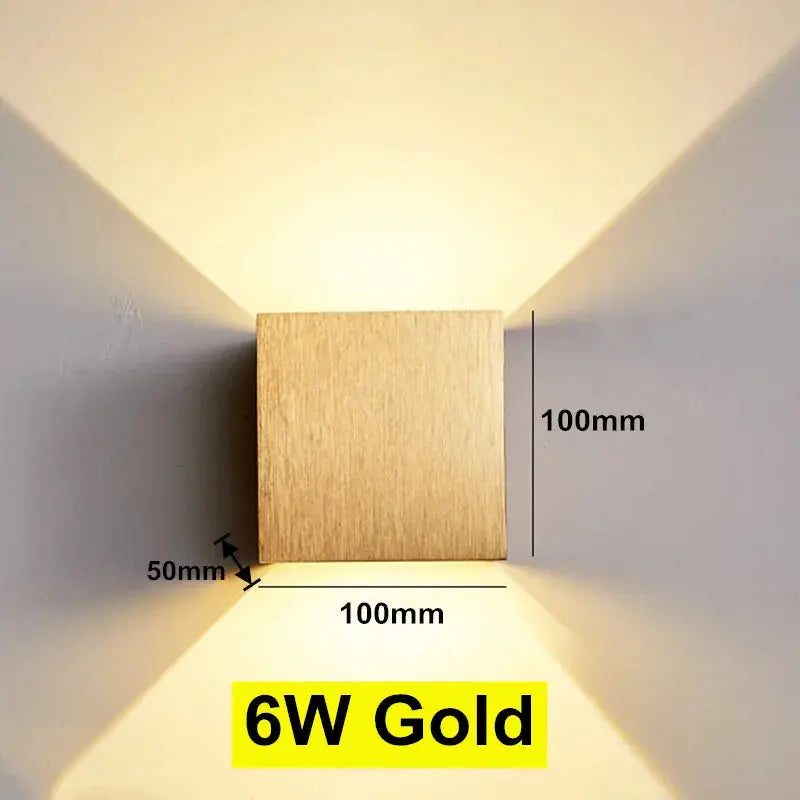 Indoor Wall Lamp Living Room Bedside Stair Light Aluminium Waterproof IP65 Balcony Sconce LED Wall Light Porch Lamp for Deco tableandwalllamps