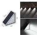 LED Outdoor Solar Light Step Lamp Lens Design Super Bright IP67 waterproof Anti-theft Stair Light Decor Lighting For Garden Deck tableandwalllamps