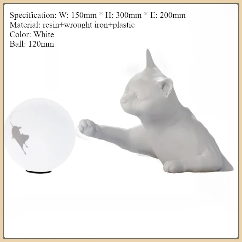 Nordic Designer Cat Mouse Animal Wall Lamp Glass Lampshade LED Lights Living Room Sofa Bedroom Decoration Home Lighting Fixtures tableandwalllamps