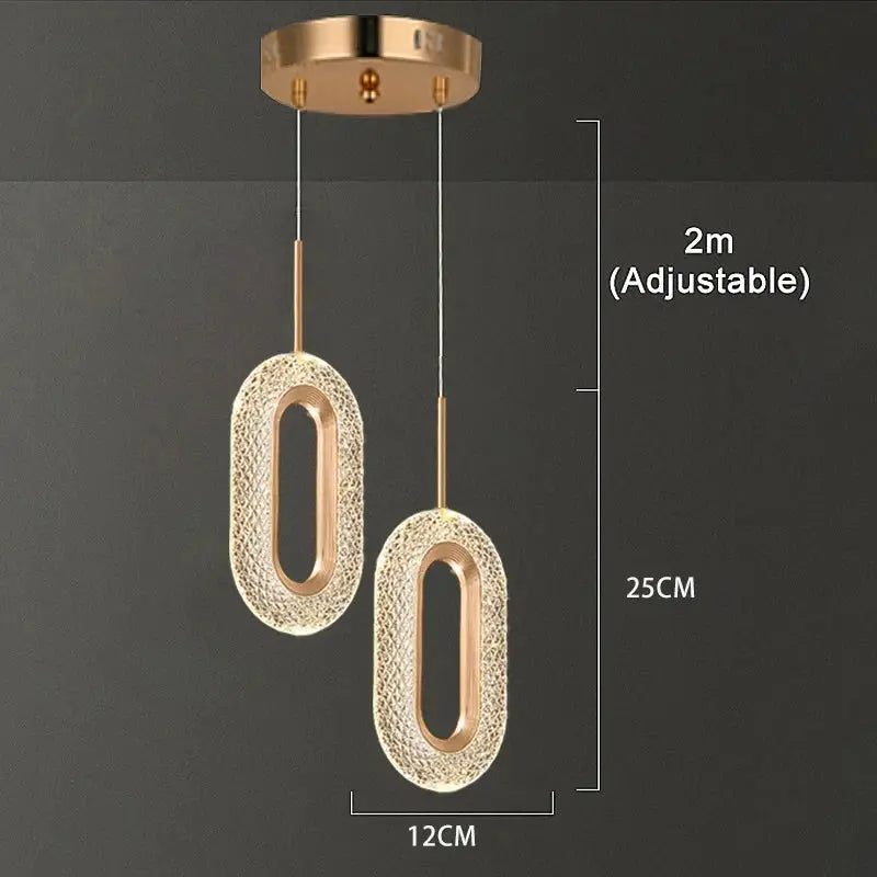 Nordic Ring LED Pendant Lights Indoor Hanging Lamp Room Decor For Bedside Bedroom Living Room Modern Pendant Lamp tableandwalllamps